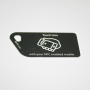 NFC Tag Key Card NTAG213 Black with touch here logo