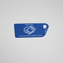 NFC Tag Key Card NTAG213 Blue with touch here logo